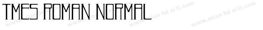 Tmes Roman Normal字体转换